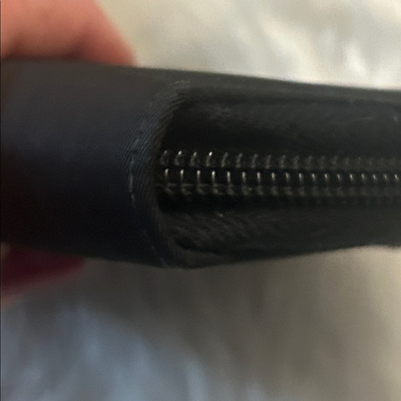 Prada black leather nylon agenda card holder GUC - Picture 5 of 16